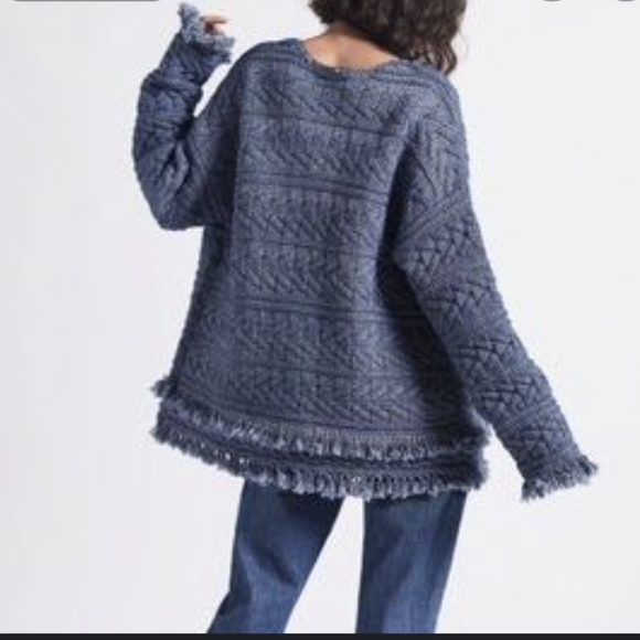 🎊HP🎊❄️$348 Current/Elliott Cable Fringe Sweater - Picture 3 of 9